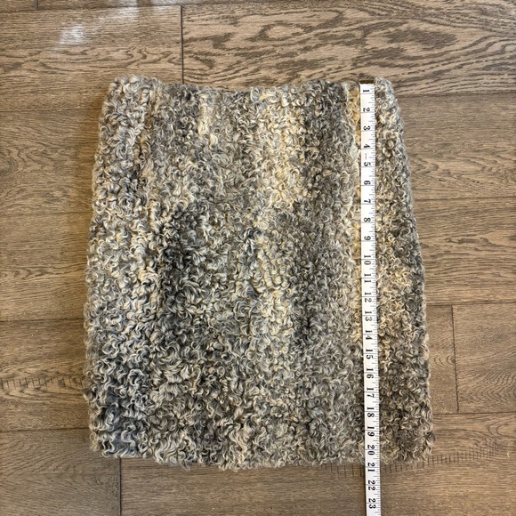 Rare Vintage Curly Mongolian Lamb Fur Skirt - Picture 9 of 11